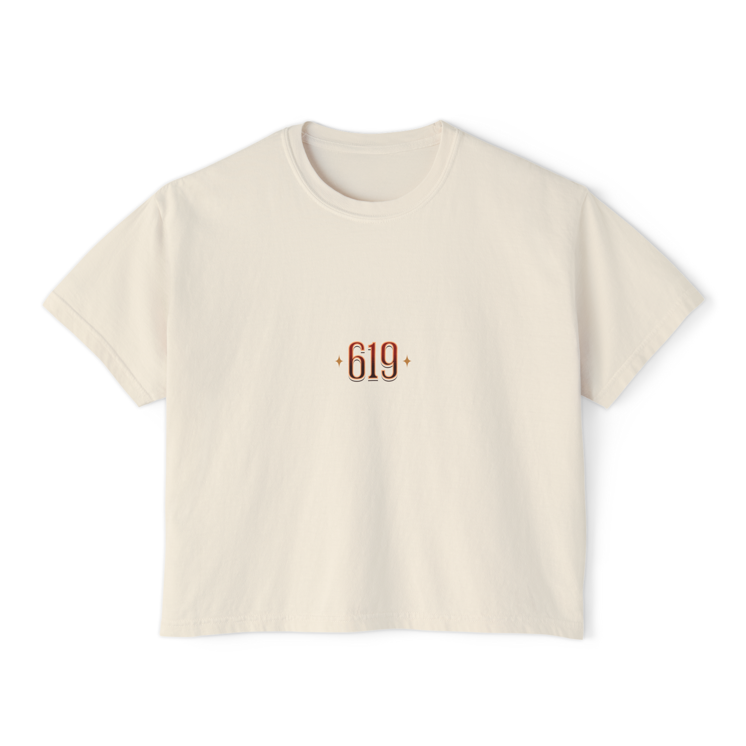 Por Vida Cropped Boxy Tee