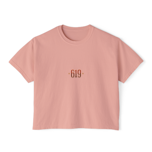 Por Vida Cropped Boxy Tee